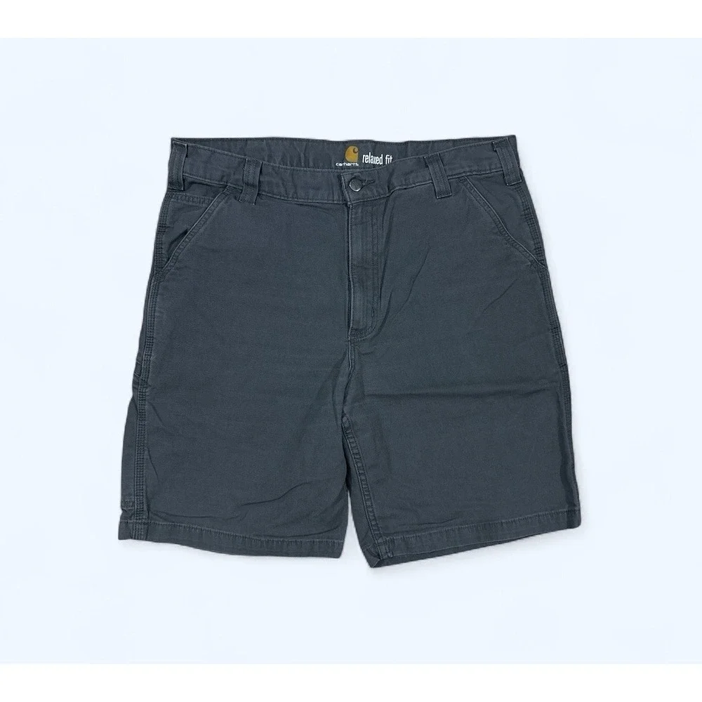 CARHARTT shorts MENS 36 GRAY camping hiking work wear RELAXED FIT